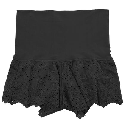 腹巻付きショーツ レディース ハイウエスト お腹すっぽり 腹巻パンツ 締め付けにくい 食い込みにくい M L LL ウエスト丸編み 鼠径部フラシ仕様 深ばき ショーツ 女性 下着 インナー レーヨン混 ストレッチ レース 腹巻きショーツ 24h CARE 1枚ばき