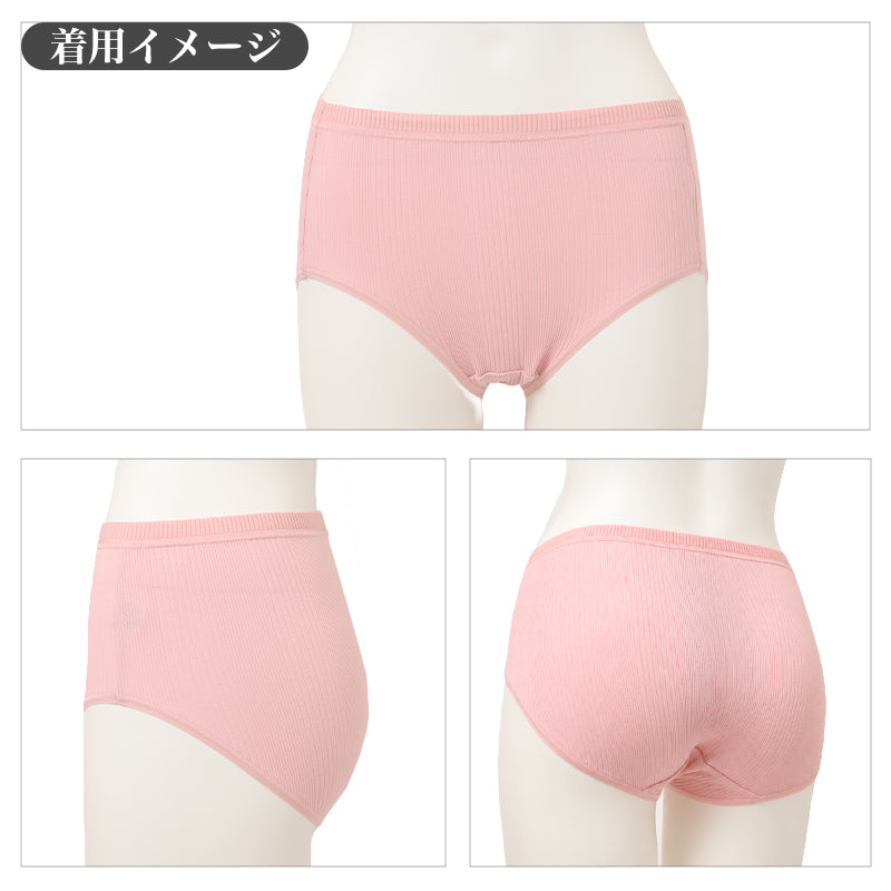 レディース ショーツ 綿混 2枚組 CICA加工 制菌 ナノファイン加工 パンツ 女性 下着 インナー 伸縮 M L LL ストレッチ フィット リブショーツ デイリーショーツ 肌着 洗い替え まとめ買い キレイの法則