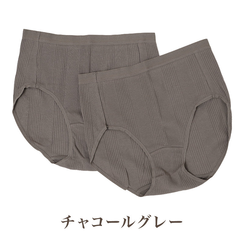 レディース ショーツ 綿混 2枚組 CICA加工 制菌 ナノファイン加工 パンツ 女性 下着 インナー 伸縮 M L LL ストレッチ フィット リブショーツ デイリーショーツ 肌着 洗い替え まとめ買い キレイの法則