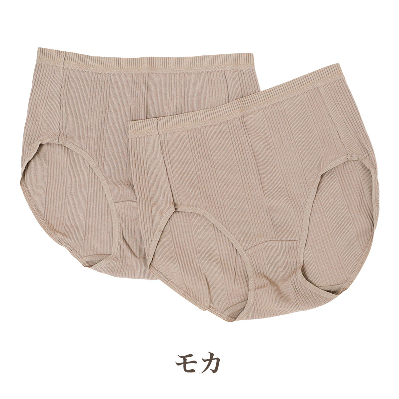 レディース ショーツ 綿混 2枚組 CICA加工 制菌 ナノファイン加工 パンツ 女性 下着 インナー 伸縮 M L LL ストレッチ フィット リブショーツ デイリーショーツ 肌着 洗い替え まとめ買い キレイの法則