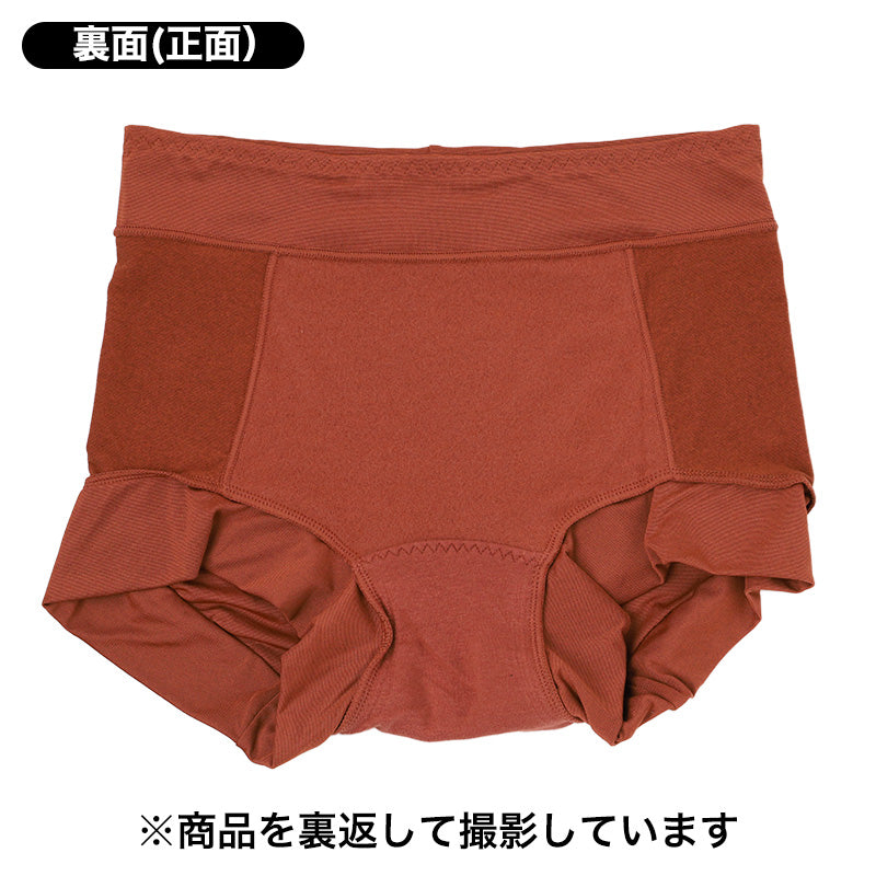 ショーツ レディース 裏起毛 1分丈 お腹当て付き あったか 保温 ストレッチ M L LL  冬 防寒 インナー パンツ お腹すっぽり 暖かい 下着 女性 婦人 肌着 冬用 秋冬 寒さ対策 ホカロン プリントショーツ ポリエステル 伸縮性 フィット 1枚ばき
