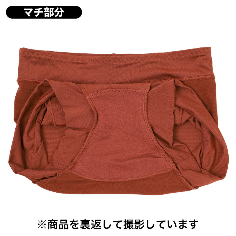 ショーツ レディース 裏起毛 1分丈 お腹当て付き あったか 保温 ストレッチ M L LL  冬 防寒 インナー パンツ お腹すっぽり 暖かい 下着 女性 婦人 肌着 冬用 秋冬 寒さ対策 ホカロン プリントショーツ ポリエステル 伸縮性 フィット 1枚ばき