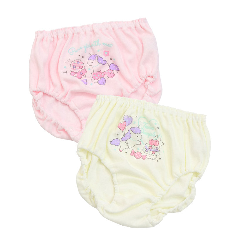 女の子 ショーツ パンツ 綿100％ 2枚組 日本製 100cm 110cm 120cm 130cm 子供 下着 パンツ セット 女の子 インナー 子ども 女児 コットン 蓄光 伸びる 伸縮 まとめ買い