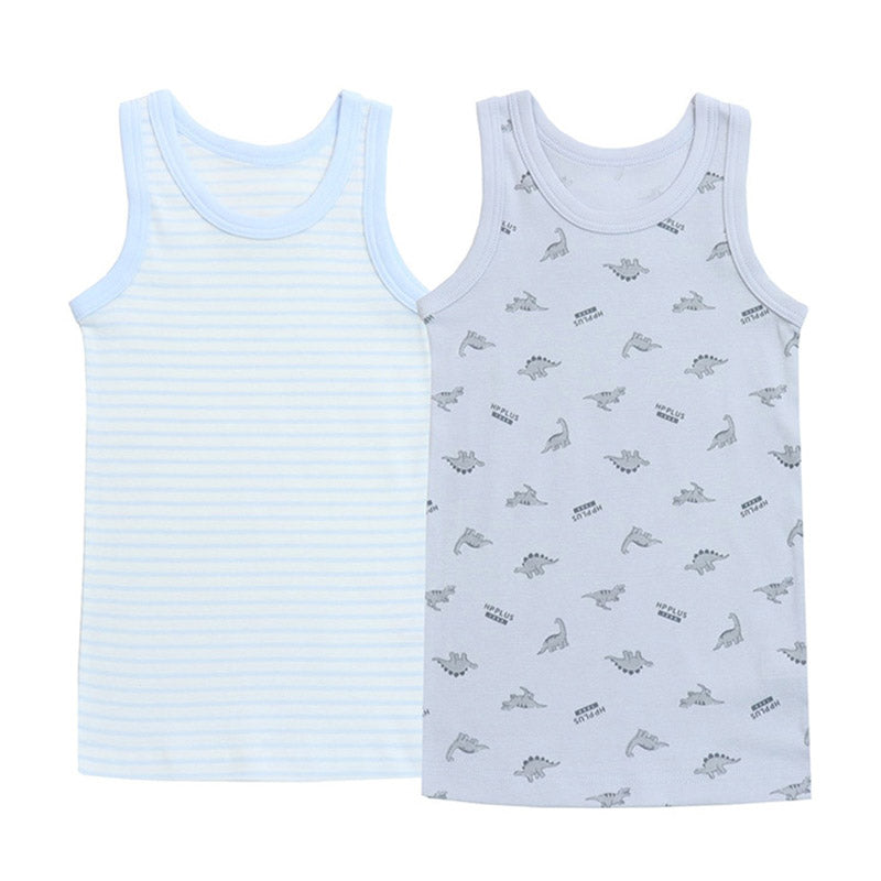 2枚組 男の子 タンクトップ 綿100 肌着 子供 キッズ 100cm 110cm 120cm 130cm 下着 ランニング シャツ 子ども 男児 インナー ノースリーブ ボーイズ コットン 肌に優しい 快適