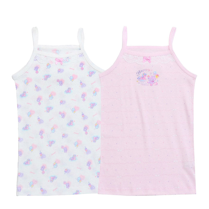 キッズ キャミソール 女児 2枚組 ジュニア 女の子 肌着 インナー 100cm 110cm 120cm 130cm ノースリーブ 女子 ガールズ 子ども キッズ 下着 スリーブレス 学生 アンダーウェア かわいい 普段用 お買い得 まとめ買い