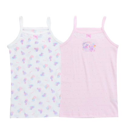 キッズ キャミソール 女児 2枚組 ジュニア 女の子 肌着 インナー 100cm 110cm 120cm 130cm ノースリーブ 女子 ガールズ 子ども キッズ 下着 スリーブレス 学生 アンダーウェア かわいい 普段用 お買い得 まとめ買い