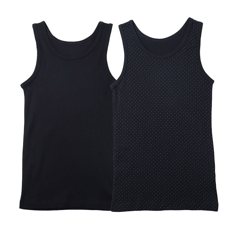 キッズ タンクトップ 女児 2枚組 ジュニア 女の子 肌着 インナー 130cm 140cm 150cm 160cm ノースリーブ 女子 ガールズ 子ども キッズ 下着 スリーブレス 学生 アンダーウェア かわいい 普段用 お買い得 まとめ買い