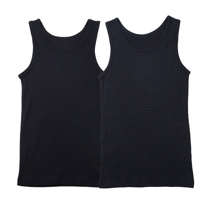 キッズ タンクトップ 女児 2枚組 ジュニア 女の子 肌着 インナー 130cm 140cm 150cm 160cm ノースリーブ 女子 ガールズ 子ども キッズ 下着 スリーブレス 学生 アンダーウェア かわいい 普段用 お買い得 まとめ買い