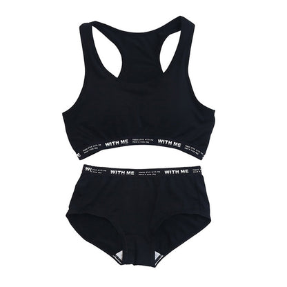 ジュニアブラ ショーツ 上下セット ハーフトップ 子供 下着 女の子 140cm 150cm 160cm 165cm スポブラ 小学生 キッズ ジュニア インナー 中学生 女子 ブラジャー 肌着 スポーツブラ スポーツショーツ 運動 部活 体育