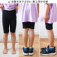 【3枚セット】キッズ スパッツ 膝上 5分丈 レギンス 黒 100cm～160cm 子供 子ども 女の子 男の子 ジュニア インナー パンツ 黒 深ばき ひざ丈 保育園 小学生 下着