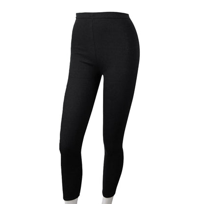 アツギ コンフォート レギンス 綿 10分丈 レディース M-L・L-LL (スパッツ コットン 無地 黒 グレー 春 夏 秋 下着 インナー)