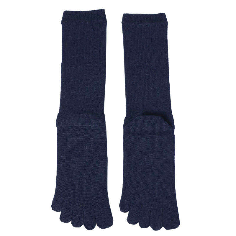 日本製 5本指 靴下 男性用 クルー丈 25-27cm 五本指 ソックス カラフル 男性 メンズ 日本製 抗菌防臭 吸汗 高耐久 雅