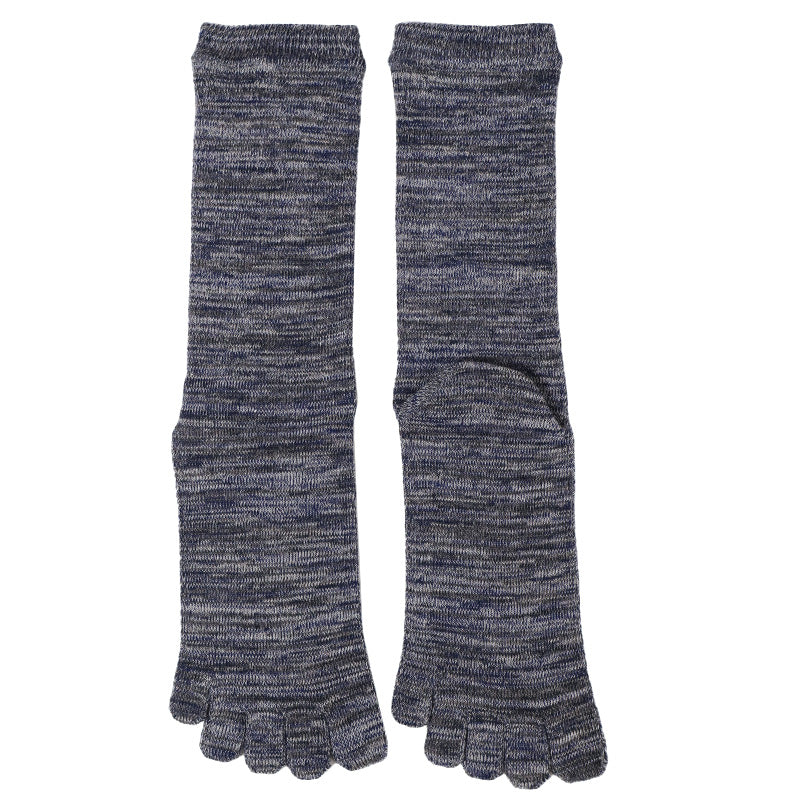 日本製 5本指 靴下 男性用 クルー丈 25-27cm 五本指 ソックス カラフル 男性 メンズ 日本製 抗菌防臭 吸汗 高耐久 雅