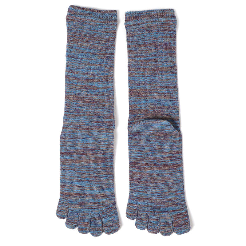 日本製 5本指 靴下 男性用 クルー丈 25-27cm 五本指 ソックス カラフル 男性 メンズ 日本製 抗菌防臭 吸汗 高耐久 雅