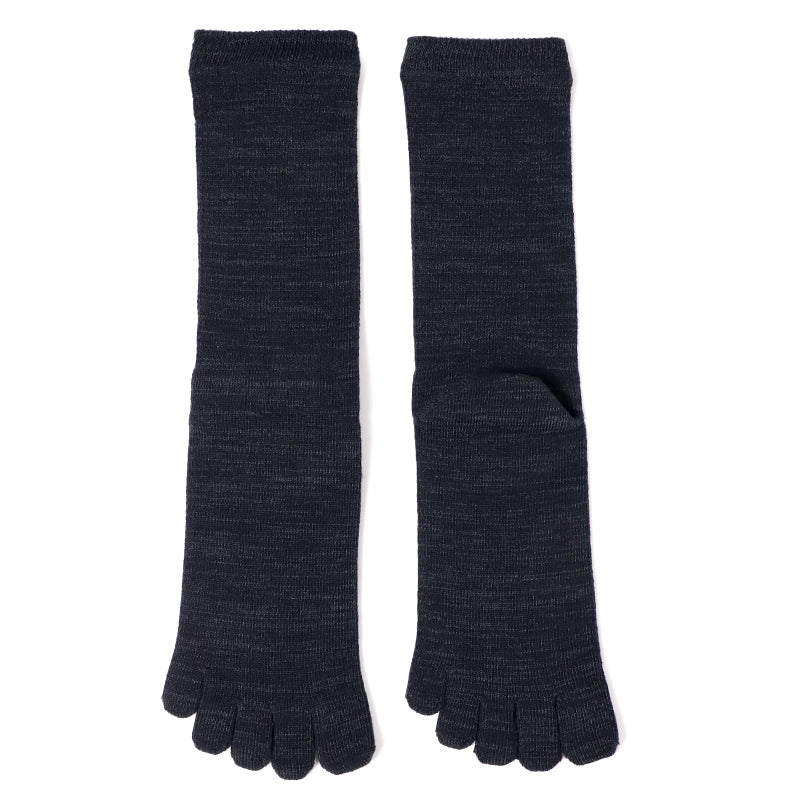 日本製 5本指 靴下 男性用 クルー丈 25-27cm 五本指 ソックス カラフル 男性 メンズ 日本製 抗菌防臭 吸汗 高耐久 雅