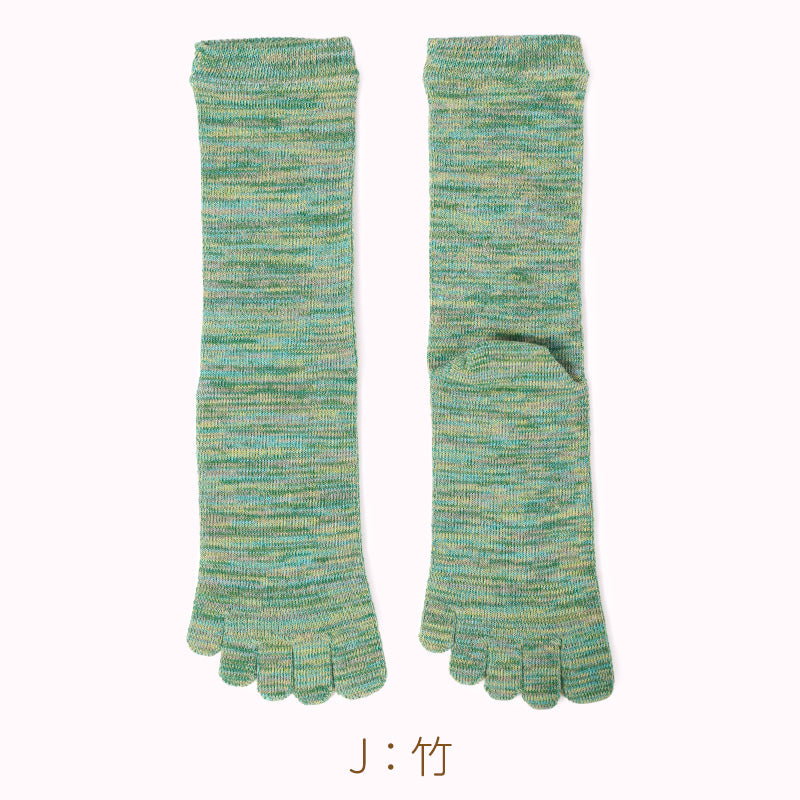 5本指ソックス レディース クルー丈 丈夫 抗菌防臭 23-25cm 日本製 五本指 靴下 汗 ニオイ 5本指靴下 ムレ 足 冷え対策 冷え取り スポーツ 仕事 おしゃれ かわいい 吸汗 しっかり 女性