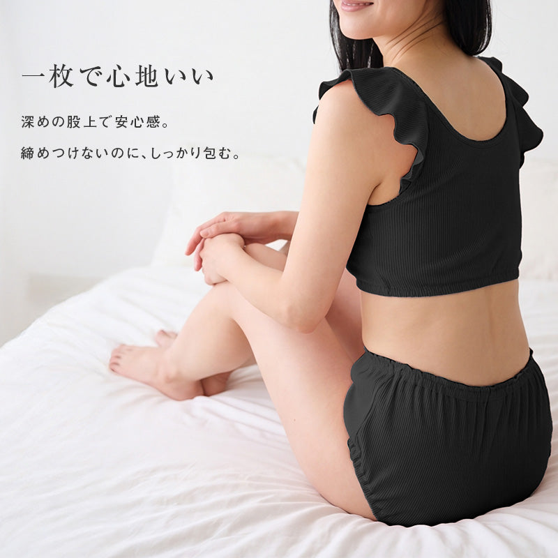 綿100% リブ フルショーツ レディース 深ばき ゆったり すっぽり インナーショーツ S M L LL 3L 4L 5L 6L 下着 肌着 パンツ コットン 締め付けにくい インゴム 股上深め お腹すっぽり リラックス ショーツ 婦人 女性 大きいサイズ シンプル 無地
