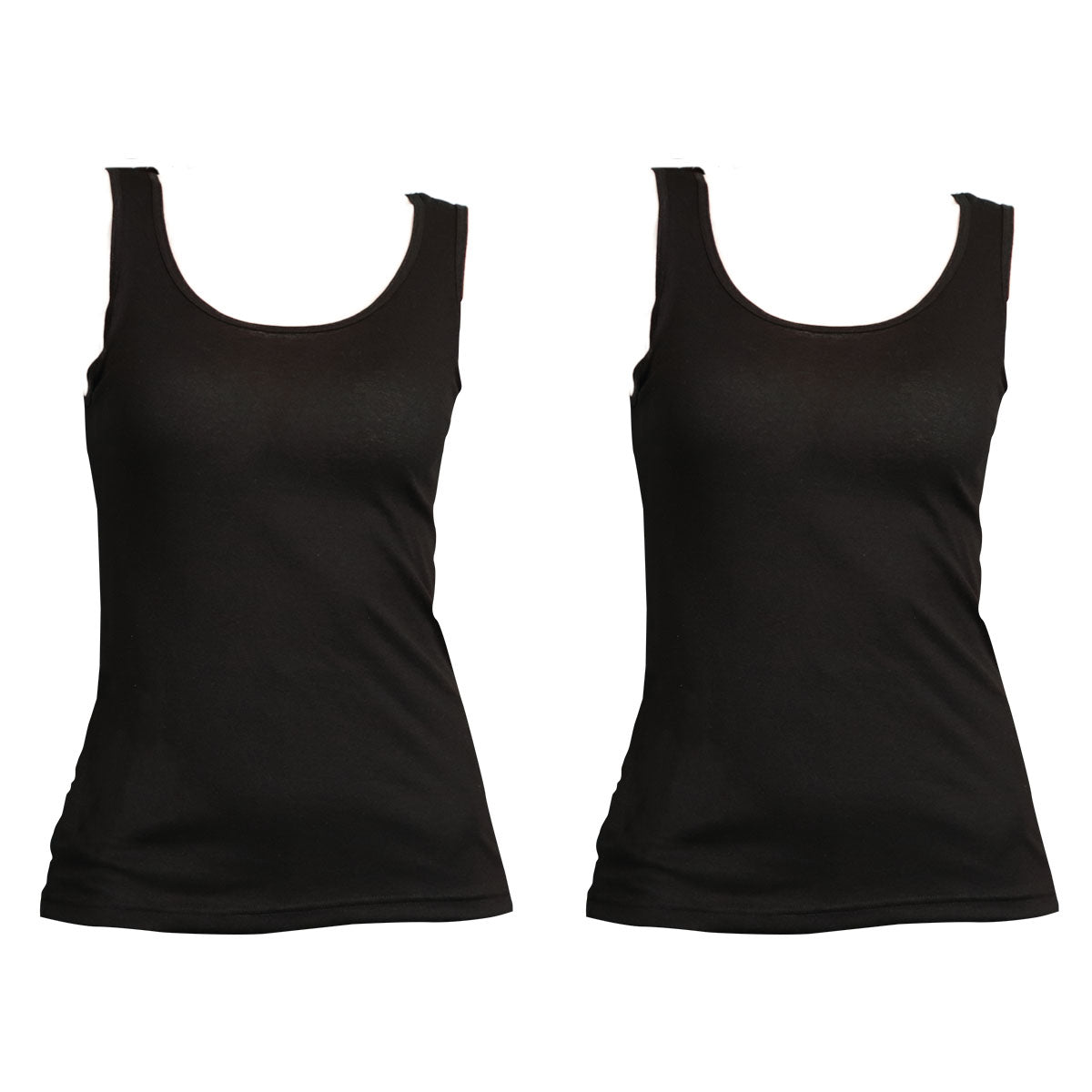 素肌ドライ カップ付き タンクトップ 2枚組 S～LL (レディース 下着 インナー ブラトップ カップ付インナー S M L LL 夏 汗 乾きやすい) (在庫限り)