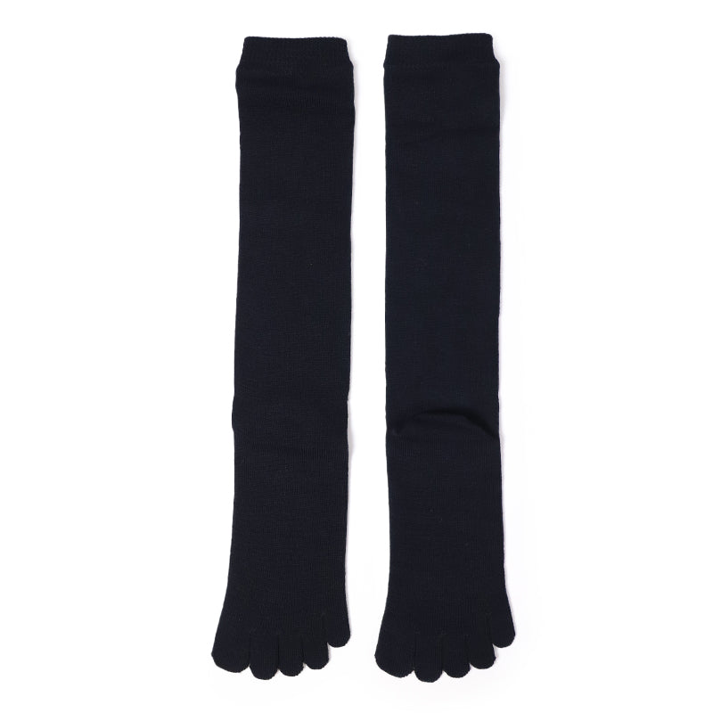 5本指靴下 ハイソックス レディース 23-25cm 5本指ソックス 五本指 ソックス 女性 23cm 24cm 25cm 日本製 丈夫 カラフル カラー