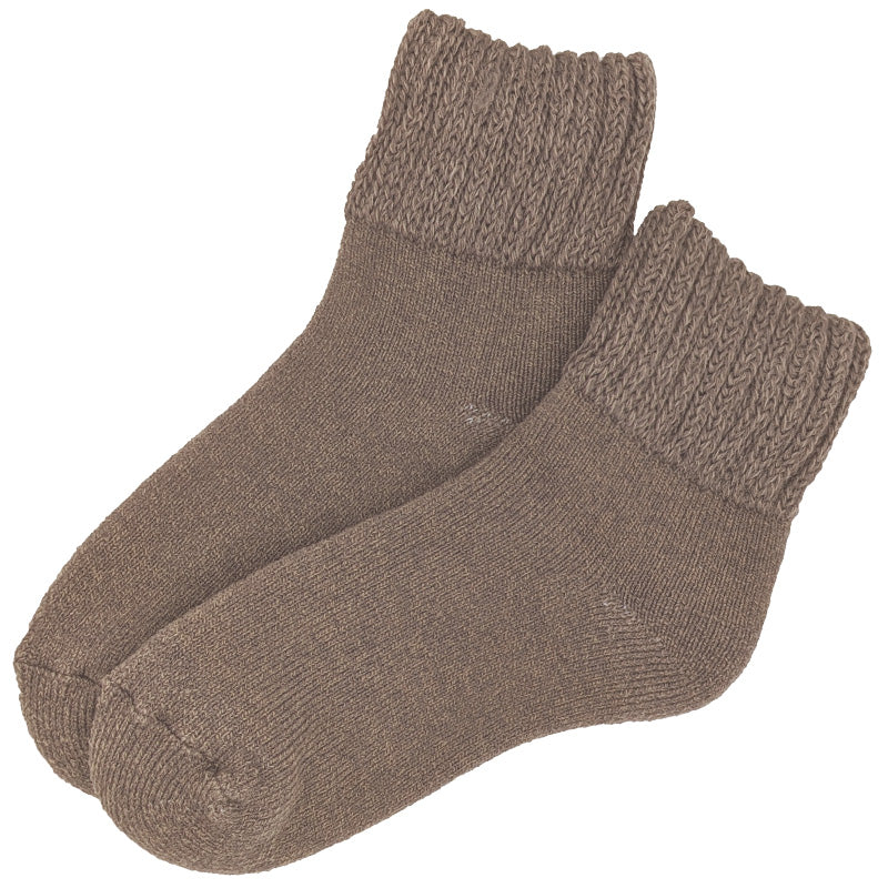 裏起毛 靴下 メンズ あったか 厚手 ソックス 20-22cm～28-30cm クルー丈 大きいサイズ 男 厚地 暖かい 保温 クルーソックス 防寒 冷え性対策グッズ 足 お休みソックス パイル アウトドア 屋内 屋外 紺 灰 茶