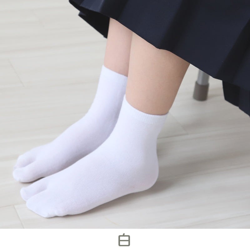 足袋靴下 キッズ レディース クルーソックス 薄手 靴下 14-18cm・18-22cm ソックス 夏用 蒸れない 足袋ソックス 子供