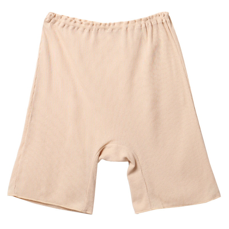 綿100% リブ 3分丈ボトム レディース ゆったり インナーパンツ S M L LL 3L 4L 5L 6L 下着 肌着 ペチパンツ オーバーパンツ コットン 伸びる 締め付けにくい インゴム 重ねばき ナイトショーツ リラックス 婦人 女性 大きいサイズ シンプル 無地
