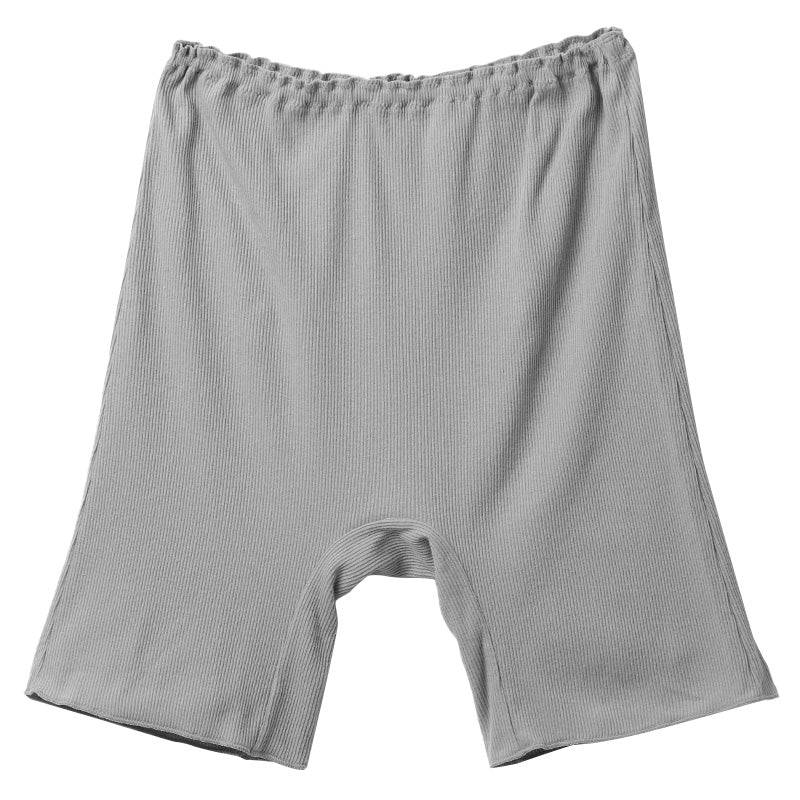 綿100% リブ 3分丈ボトム レディース ゆったり インナーパンツ S M L LL 3L 4L 5L 6L 下着 肌着 ペチパンツ オーバーパンツ コットン 伸びる 締め付けにくい インゴム 重ねばき ナイトショーツ リラックス 婦人 女性 大きいサイズ シンプル 無地