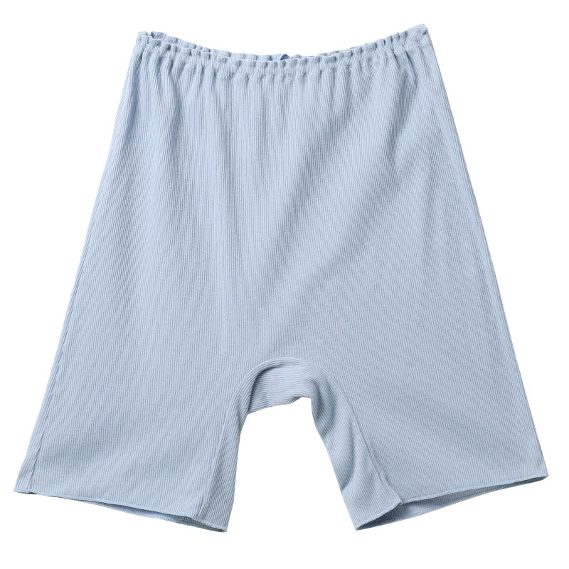 綿100% リブ 3分丈ボトム レディース ゆったり インナーパンツ S M L LL 3L 4L 5L 6L 下着 肌着 ペチパンツ オーバーパンツ コットン 伸びる 締め付けにくい インゴム 重ねばき ナイトショーツ リラックス 婦人 女性 大きいサイズ シンプル 無地