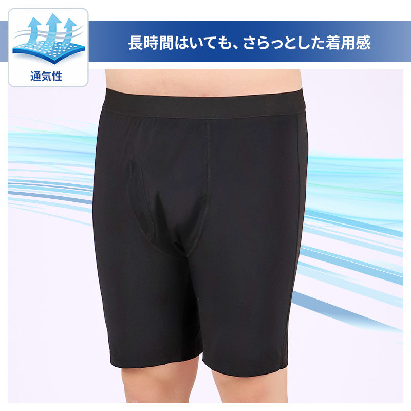 大きいサイズ メンズ ロング ボクサーパンツ ボクサーブリーフ 前開き 3L 4L 5L 6L 7L 8L 10L ボクサー パンツ ビッグサイズ キングサイズ ワイドサイズ トールサイズ 冷感インナー 接触冷感 吸汗速乾 ドライ ストレッチ 通気性 夏 インナー 下着 ひんやり (在庫限り)