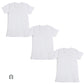 Suteteko メンズ 綿100％ VネックTシャツ 大きいサイズ 3枚セット 3L 4L 下着 男性 紳士 肌着 インナーシャツ 薄手 抗菌 防臭 白 黒 グレー V首 コットン COTTON％ スーツ下 ビジネス ビジネスインナー オールシーズン 3枚組 まとめ売り