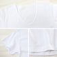 綿100% Tシャツ メンズ 深Vネック S～LL インナーシャツ 半袖 tシャツ 下着 肌着 抗菌 防臭 におい 見えない V首 深め 無地 コットン 男性 紳士 M L