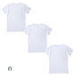 Suteteko メンズ 綿100％ クルーネック Tシャツ 大きいサイズ 3枚セット 3L 4L 下着 男性 紳士 肌着 インナーシャツ 丸首 薄手 抗菌 防臭 白 黒 グレー コットン COTTON％ スーツ下 ビジネス ビジネスインナー オールシーズン 3枚組 まとめ売り