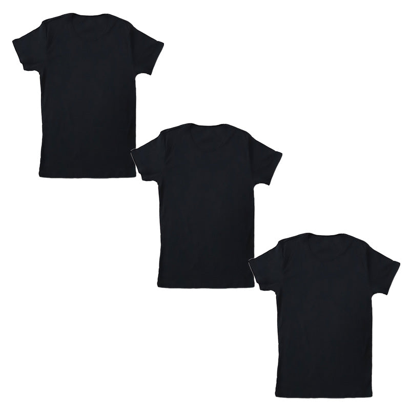 Suteteko メンズ 綿100％ クルーネック Tシャツ 大きいサイズ 3枚セット 3L 4L 下着 男性 紳士 肌着 インナーシャツ 丸首 薄手 抗菌 防臭 白 黒 グレー コットン COTTON％ スーツ下 ビジネス ビジネスインナー オールシーズン 3枚組 まとめ売り