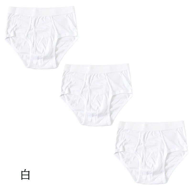 ブリーフ メンズ 綿100% パンツ スタンダード 前開き 3枚セット S M L LL 下着 インナー ブリーフパンツ 肌着 紳士肌着 男性 紳士 パンツ 綿100％ コットン 3枚組 まとめ売り