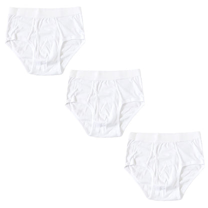 ブリーフ メンズ 綿100% パンツ スタンダード 前開き 3枚セット S M L LL 下着 インナー ブリーフパンツ 肌着 紳士肌着 男性 紳士 パンツ 綿100％ コットン 3枚組 まとめ売り