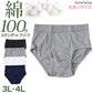 ブリーフ メンズ パンツ 綿100% スタンダード 前開き 3L・4L 大きいサイズ インナー ブリーフパンツ 下着 肌着 紳士肌着 男性 紳士 パンツ 綿100％ コットン 3L 4L
