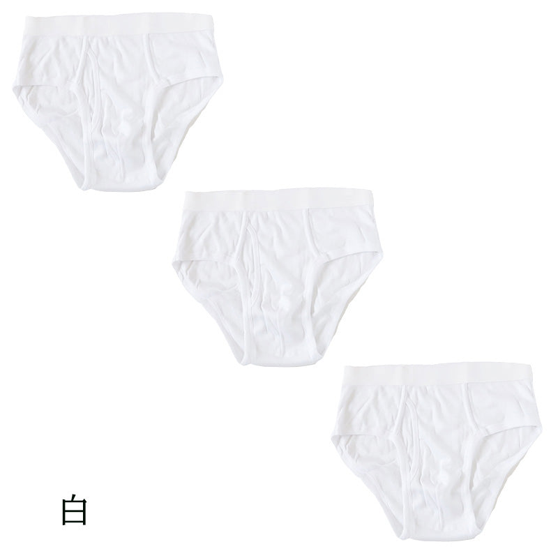 メンズ パンツ 綿100% セミビキニブリーフ 大きいサイズ 前開き 3枚セット 3L 4L 下着 ブリーフパンツ インナー 肌着 紳士肌着 男性 紳士 パンツ 綿100％ コットン 3枚組 まとめ売り