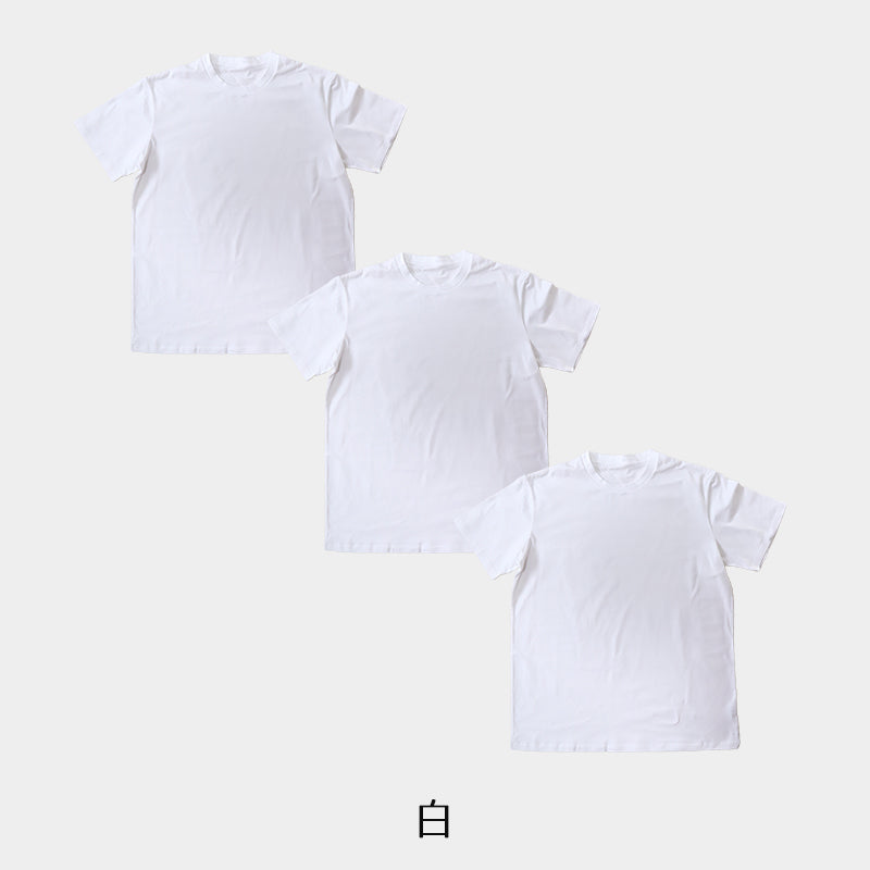 Tシャツ 半袖 3枚セット メンズ 綿 3L・4L ( ストレッチ シャツ インナーシャツ クルーネック トップス )