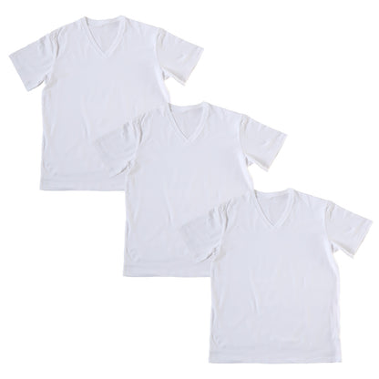 Tシャツ vネック メンズ インナー 綿 S～LL 3枚セット tシャツ 半袖 シャツ 下着 インナーシャツ V首 トップス 肌着 無地