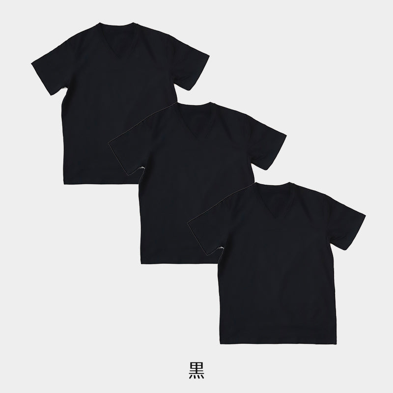Tシャツ Vネック メンズ 半袖 3枚セット 大きいサイズ 3L・4L tシャツ 半袖シャツ 綿 下着 インナーシャツ V首 トップス 肌着 インナー
