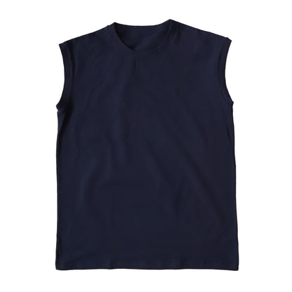 ノースリーブ メンズ インナー tシャツ 綿 スリーブレス クルーネック サーフシャツ S～LL インナーシャツ トップス 肌着 下着 男性 紳士 S M L LL 無地 シンプル コットン ストレッチ