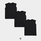 ノースリーブ メンズ インナー 3枚セット tシャツ 綿 スリーブレス クルーネック サーフシャツ S～LL インナーシャツ トップス 肌着 下着 男性 紳士 S M L LL 無地 シンプル コットン ストレッチ