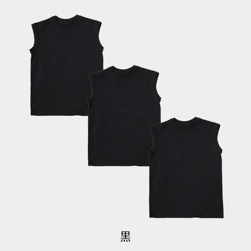 ノースリーブ メンズ インナー 3枚セット tシャツ 綿 スリーブレス クルーネック サーフシャツ S～LL インナーシャツ トップス 肌着 下着 男性 紳士 S M L LL 無地 シンプル コットン ストレッチ