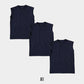 ノースリーブ メンズ インナー 3枚セット tシャツ 綿 スリーブレス クルーネック サーフシャツ S～LL インナーシャツ トップス 肌着 下着 男性 紳士 S M L LL 無地 シンプル コットン ストレッチ