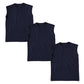 ノースリーブ メンズ インナー 3枚セット tシャツ 綿 スリーブレス クルーネック サーフシャツ S～LL インナーシャツ トップス 肌着 下着 男性 紳士 S M L LL 無地 シンプル コットン ストレッチ