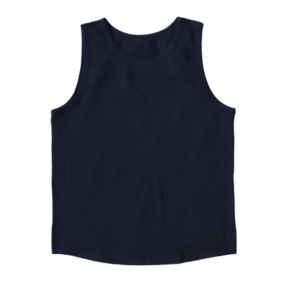 メンズ タンクトップ 裾ラウンド 大きいサイズ 綿 インナー 3L・4L コットン ノースリーブ シャツ 肌着 下着 男性 紳士 レイヤード