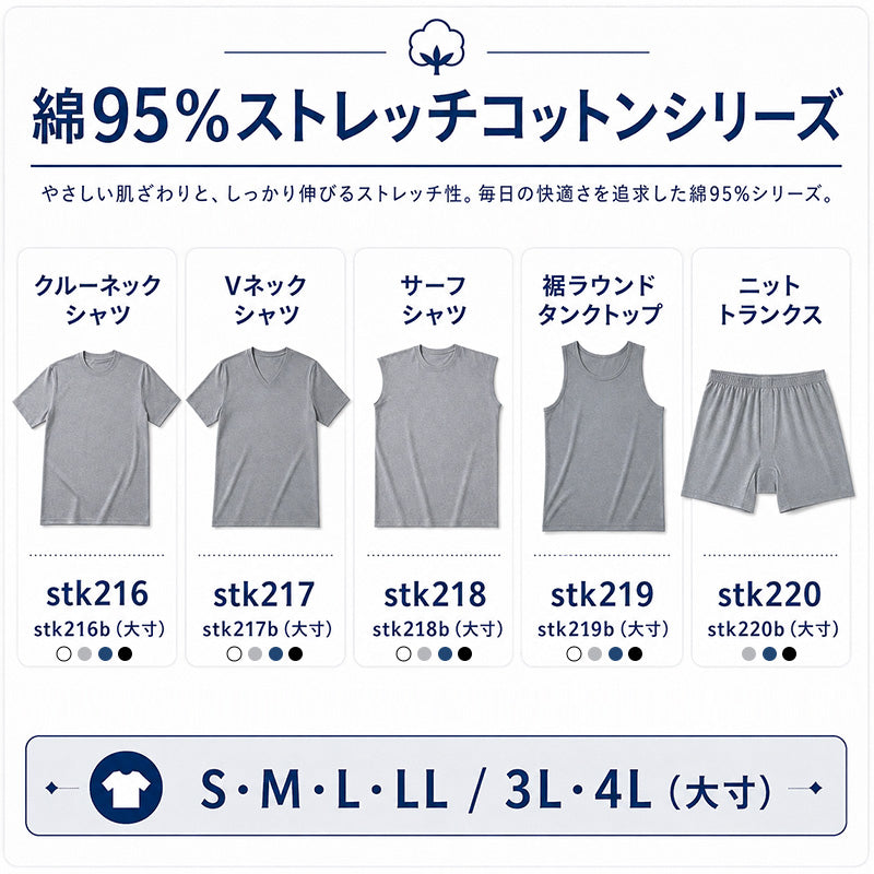 ニットトランクス 3枚セット 綿 大きいサイズ メンズ 前開き 3L・4L (トランクス ニット パンツ インナー 下着 大きなサイズ コットン 紳士 肌着)