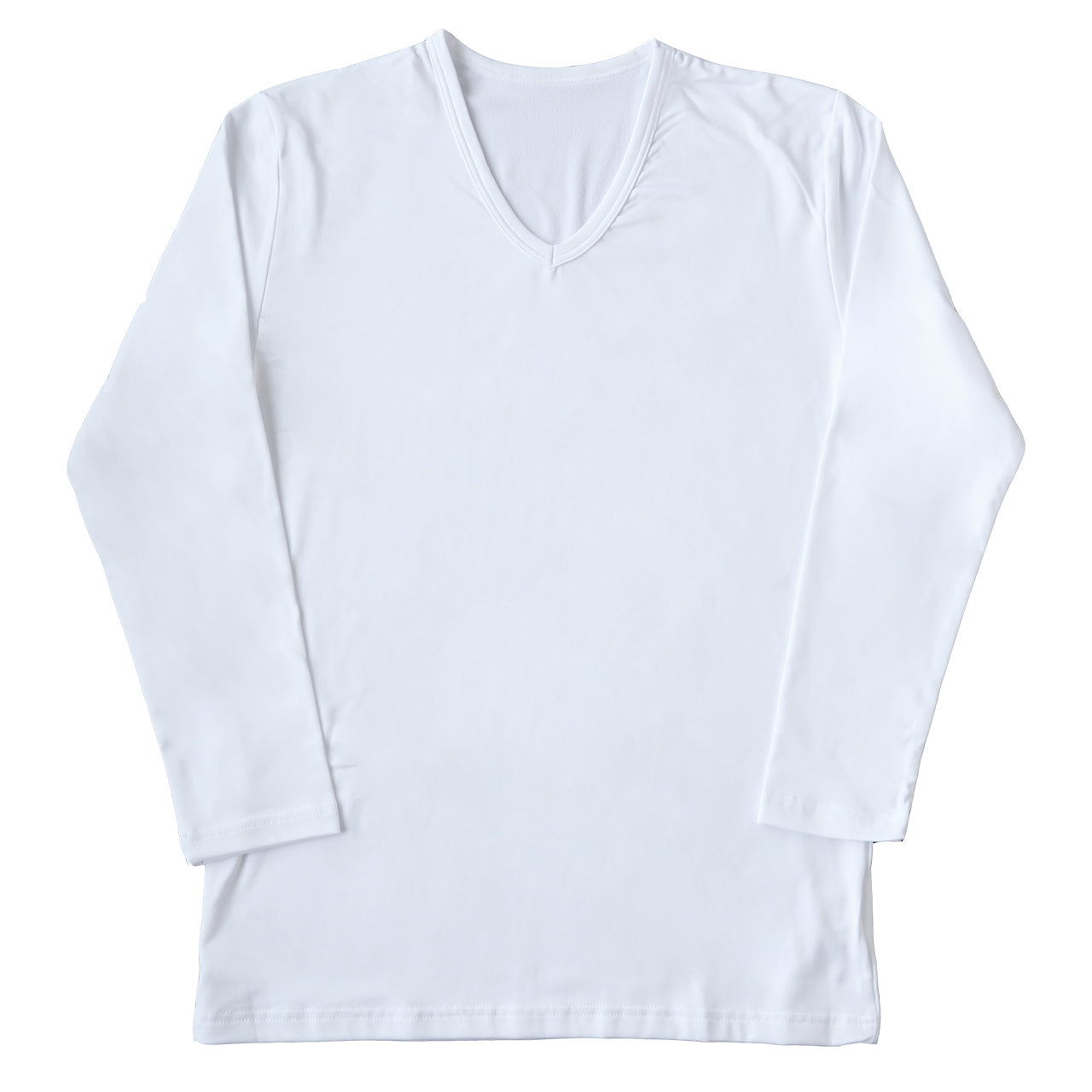 メンズ インナー 長袖シャツ Vネック V首 3L～5L (下着 長袖V首シャツ 3L 4L 5L ストレッチ 伸縮 冬 男性 防寒 冷え 大きいサイズ)