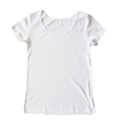 綿100% インナー レディース 半袖 2分袖 tシャツ S～LL 肌着 綿 シャツ 下着 女性 婦人 コットン 無地 白 グレー 黒 ベージュ シンプル