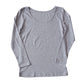 綿100% 長袖 インナー レディース 8分袖 シャツ S～LL 肌着 下着 綿 コットン tシャツ トップス 薄手 無地 シンプル 白 グレー 黒 ベージュ 女性 婦人 防臭 S M L LL